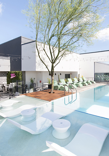 resort style pool