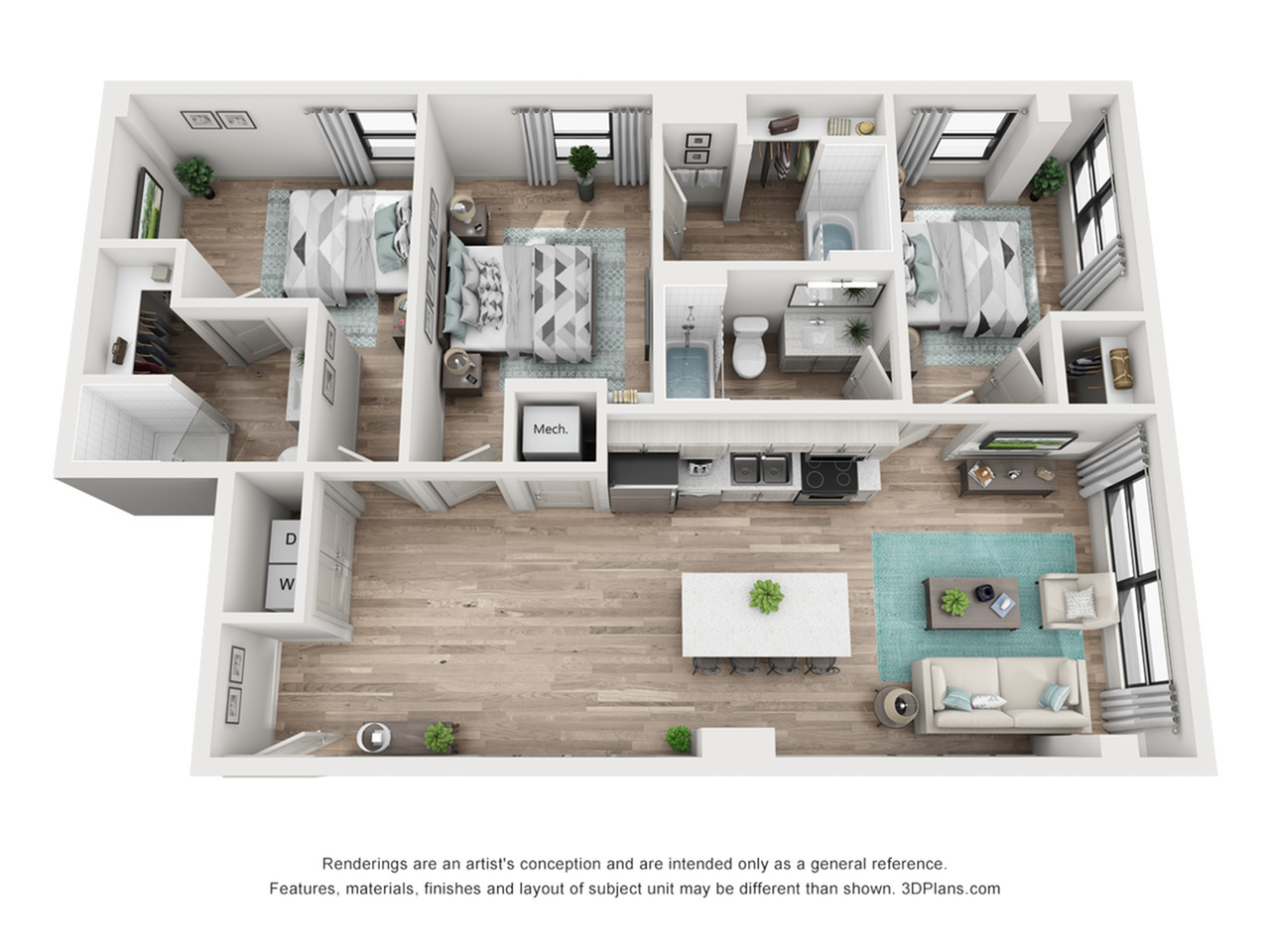 C3 - 3x3 The Wilson Floor plan