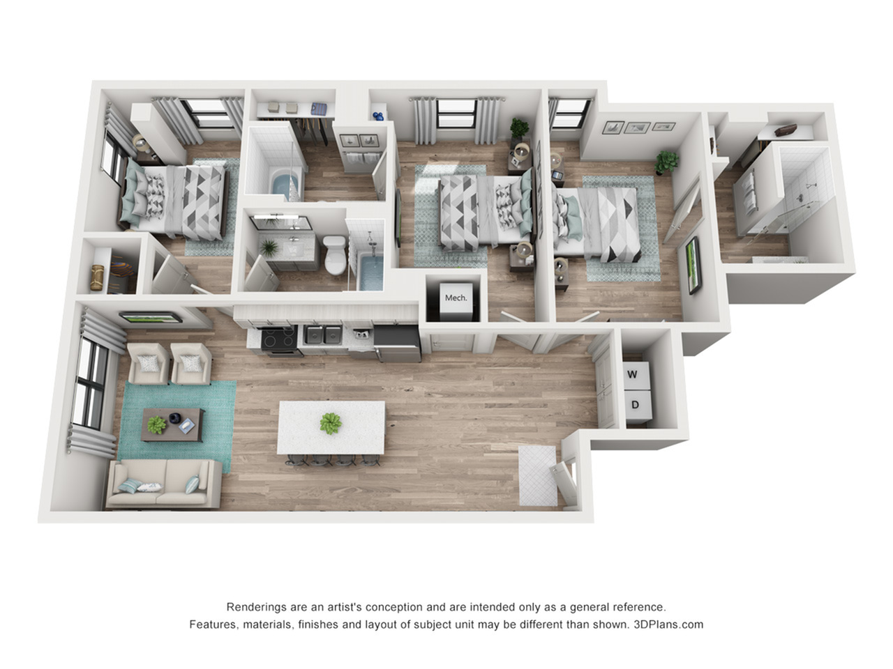 C4 - 3x3 The Joplin Floor plan