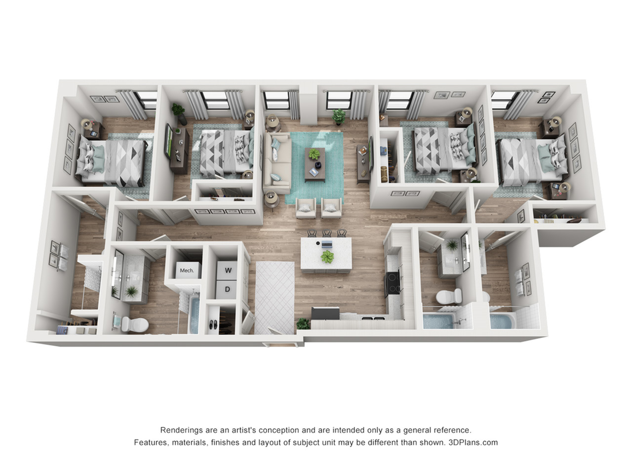 D6 - 4x4 The Aldridge Floor plan
